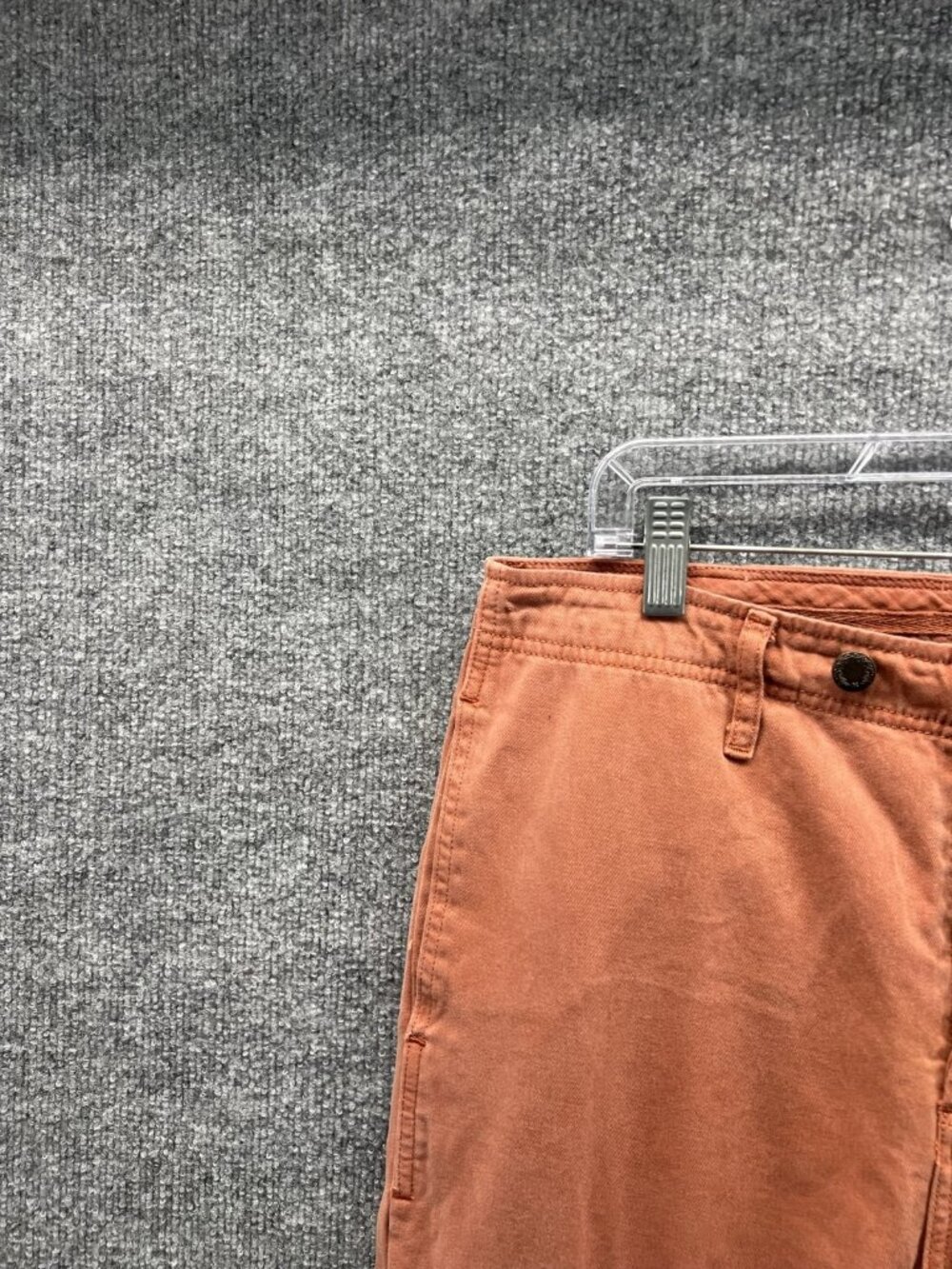 Free People Pants Men 30 Orange Chino Cotton Flat Front Relaxed Straight - Picture 6 of 11
